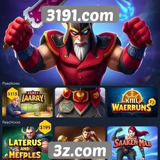 Principais jogos disponíveis em 3191.com